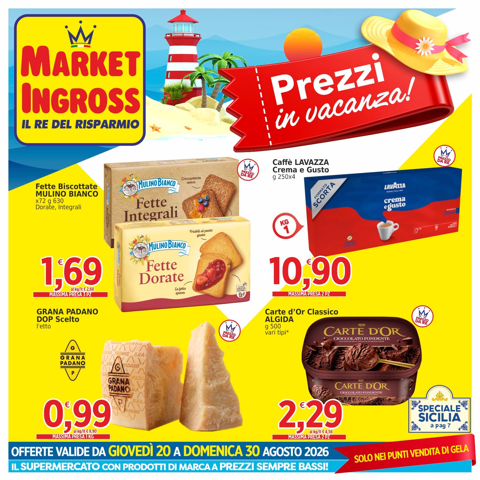 Volantino Market Ingross Gela numero 22 valido dal 20 al 30 agosto