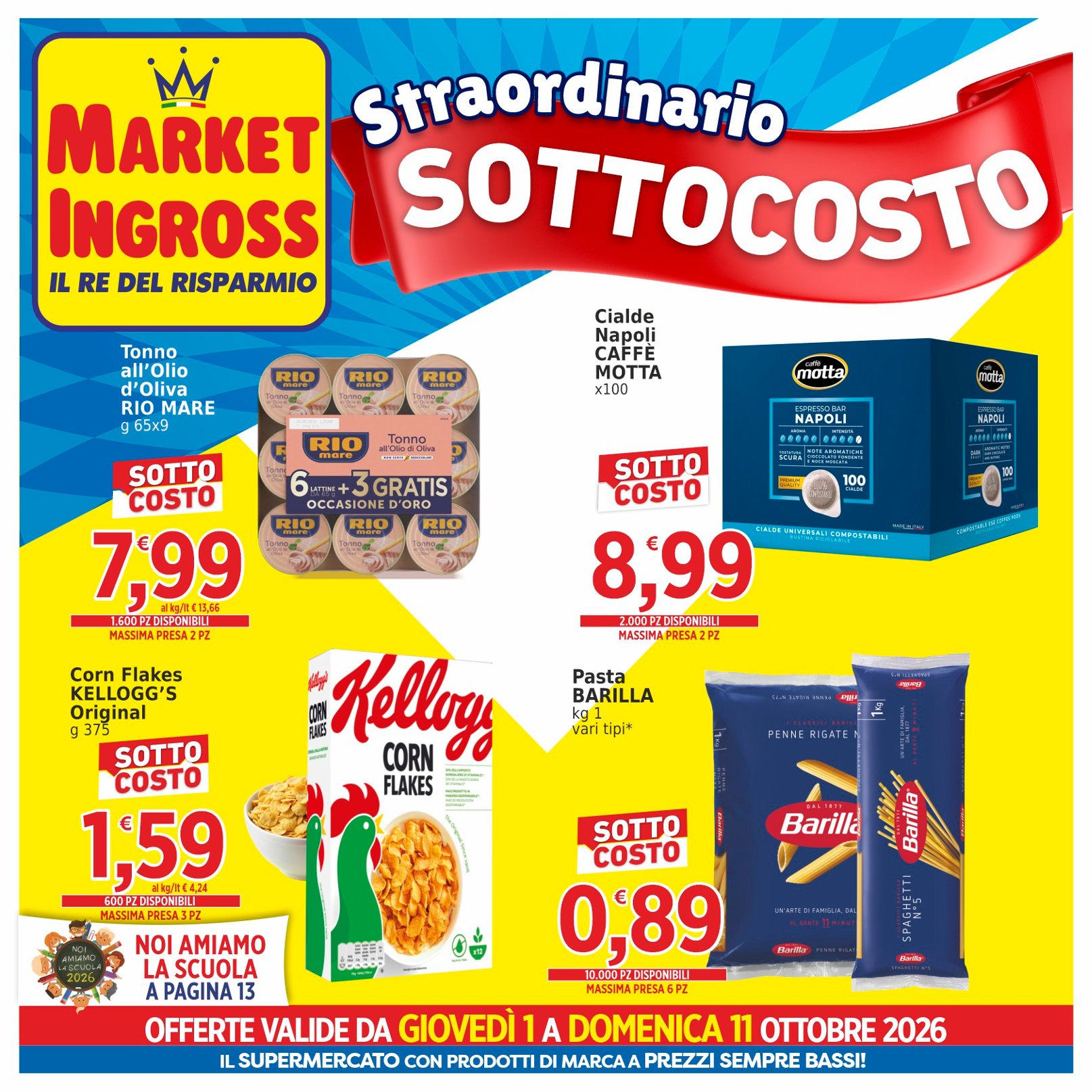 Volantino Market Ingross numero 26 valido dal 1 all'11 ottobre 2026 in tutte le filiali