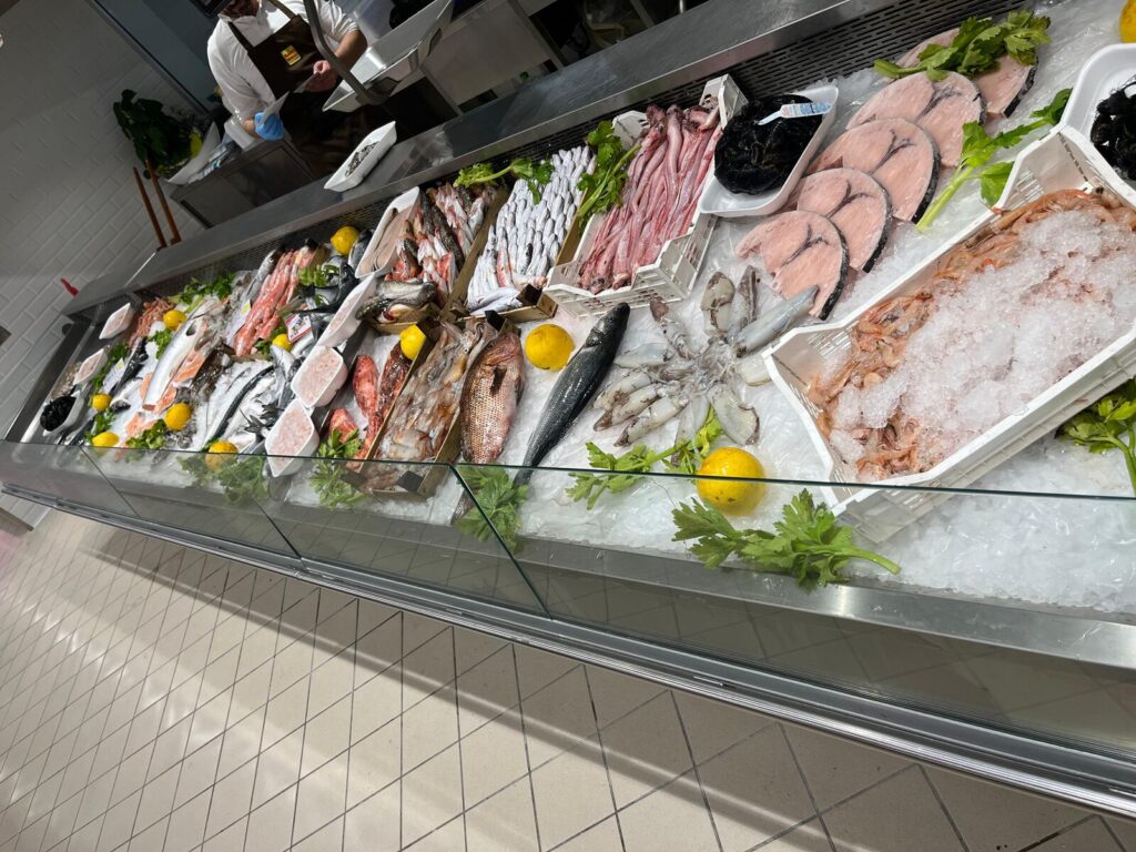 Pescheria nei supermercati Market Ingross