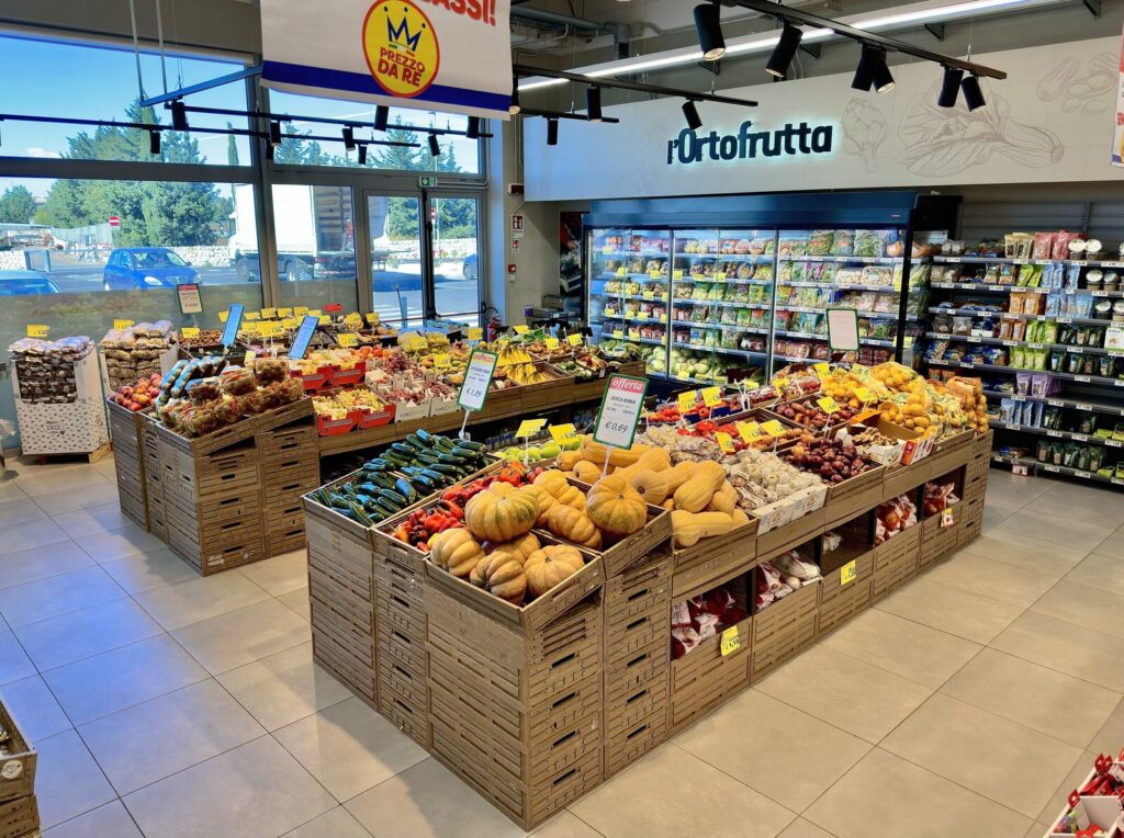 Ortofrutta nei supermercati Market Ingross